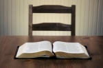 Bible on table